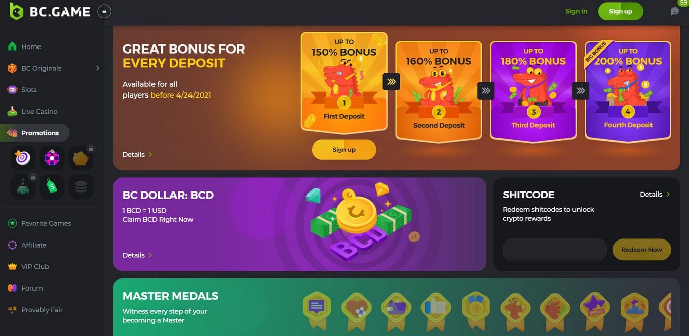 BC.Game: Центр глобальных игр, крипто-гемблинга и эксклюзивных преимуществ